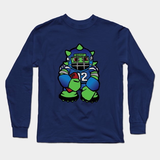 The Beast in Seattle Long Sleeve T-Shirt by CreaturePop